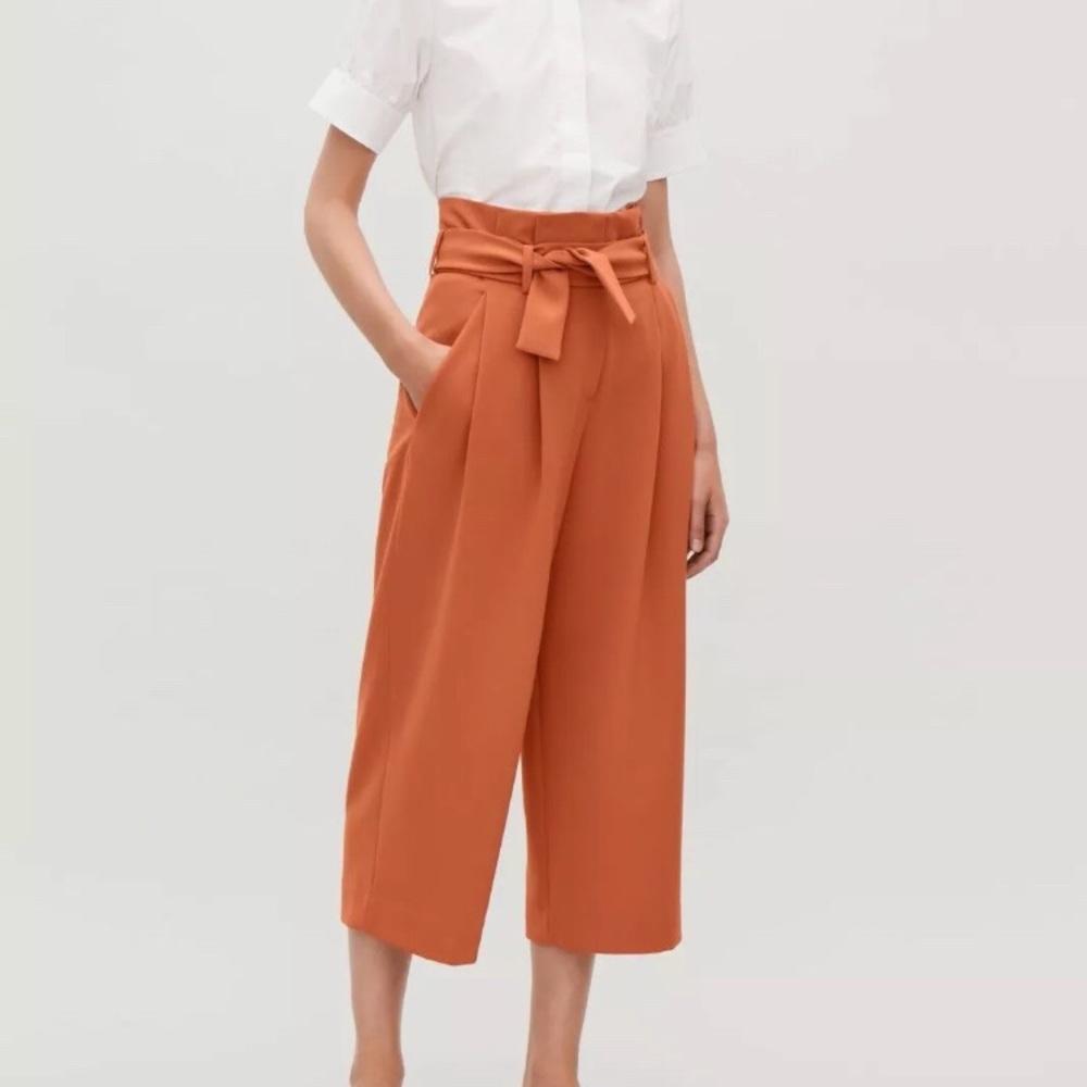 COS Rust Pants wrap waist US 8
